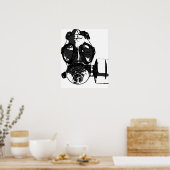 ガスマスクポスター ポスター (キッチン)