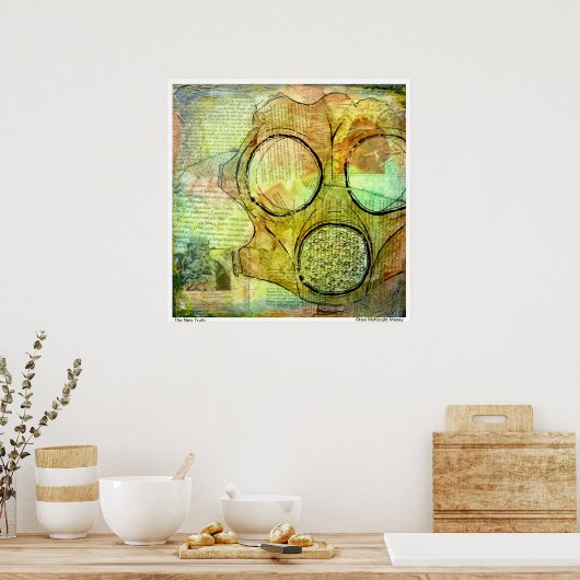 ガスマスクポスター ポスター (キッチン)