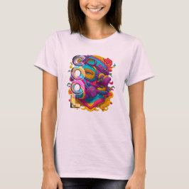 ガスマスク付きファースティック姿。 Tシャツ