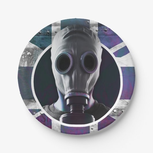 ガスマスク紙プレート ペーパープレート (正面)