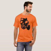 ガスマスク グラフィック ステンシル Tシャツ (正面フル)