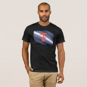 ガスマスク プライド フラッグ Tシャツ (正面フル)