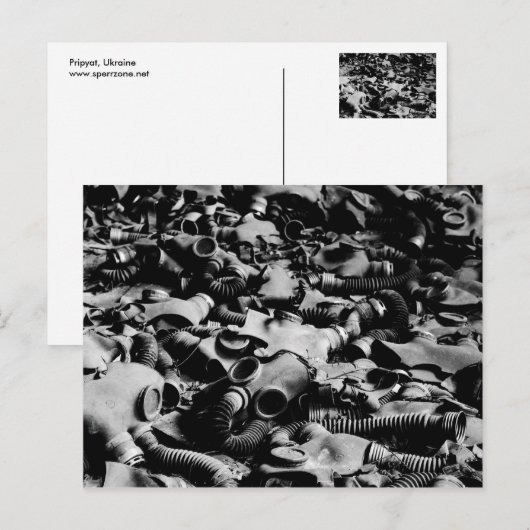 ガスマスク ポストカード (正面/裏面)