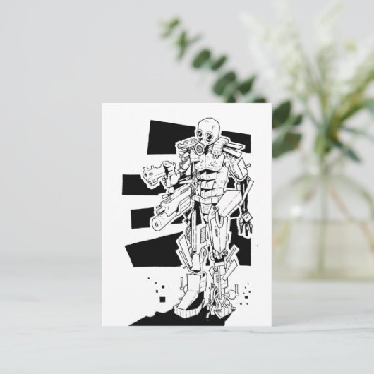 ガスマスク ポストカード (スタンド正面)