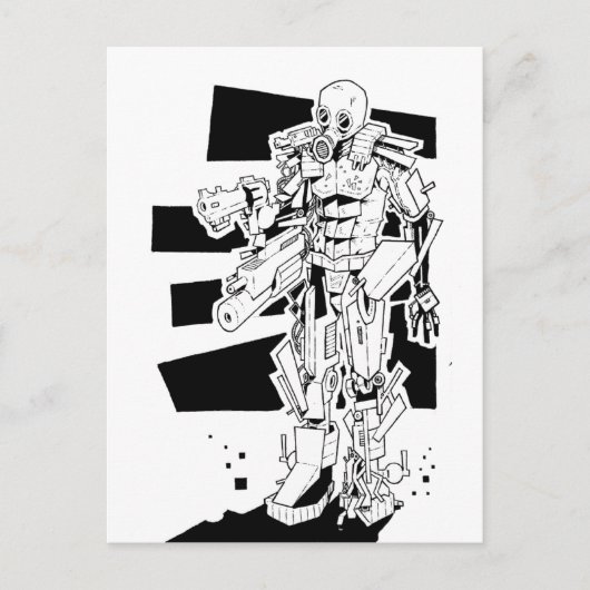 ガスマスク ポストカード (正面)