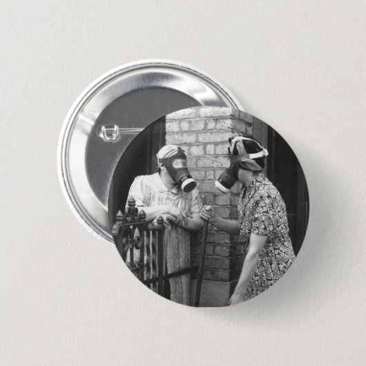 ガスマスク 缶バッジ (正面&裏面)