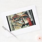 ガスマスク 長方形シール (封筒)