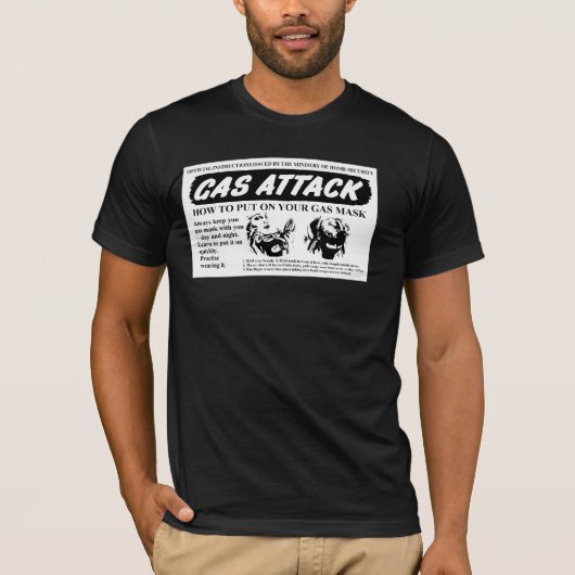 ガスマスクTシャツの着用方法 Tシャツ (正面)