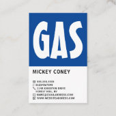 ガスモダンはっきりした技術者およびサプライヤー 名刺 (正面)