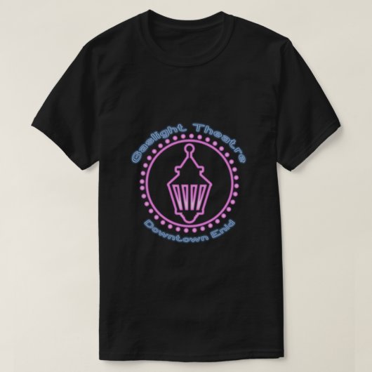 ガスライトシアターネオンロゴダークシャツ Tシャツ (デザイン正面)