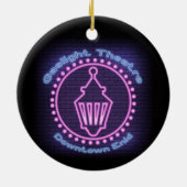 ガスライネオンロゴクリスマスオーナメント セラミックオーナメント (裏面)