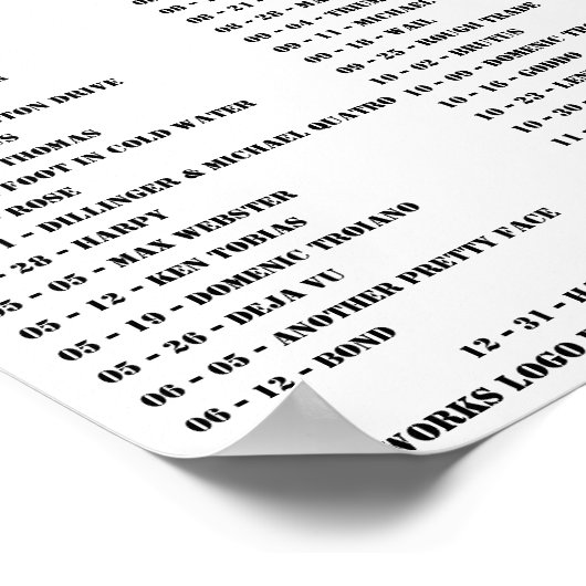 ガスワーク – 1976 ポスター (角)