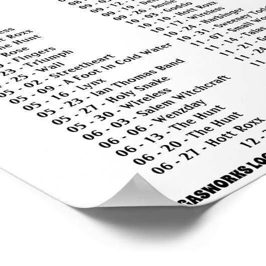 ガスワーク – 1977 ポスター (角)