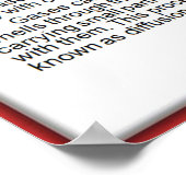 ガス中の科学、化学、粒子 ポスター (角)