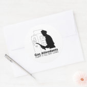 ガス付き添い人で一日中ポンプに乗る ラウンドシール (封筒)