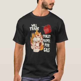 ガス価格ことわざ男性へと女性の皮肉なユーモア Tシャツ