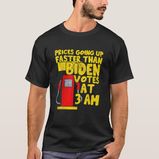 ガス価格はハンターガソリンFよりも高おもしろいい Tシャツ (正面)