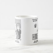 ガス価格衝撃エネルギー請求書およびボイラーパイロット灯 コーヒーマグカップ (中央)