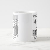 ガス価格衝撃エネルギー請求書およびボイラーパイロット灯 ジャンボコーヒーマグカップ (正面)