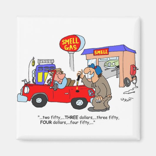 ガス価格 マグネット (正面)