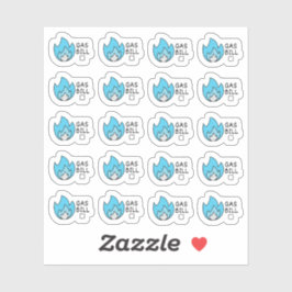 ガス公共料金ミニ予算作成プランナー シール