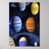 ガス宇宙 | AIアートポスター ポスター (正面)