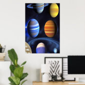 ガス宇宙 | AIアートポスター ポスター (ホームオフィス)