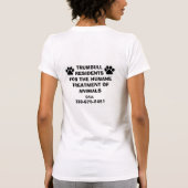 ガス室のTシャツを禁止して下さい Tシャツ (裏面)