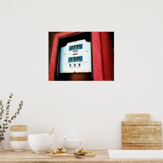 ガス恋しく思価格 ポスター (キッチン)