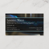 ガス技術者/フリッター写真ビジネスカード 名刺 (裏面)