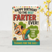 ガス最高のに感謝していはやるな！ カード (黄色い花)