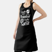 ガス来後の大きな黒エプロン エプロン (インサイチュ)