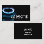 ガス検査器サービスコンロの暖房冷却 名刺 (正面/裏面)