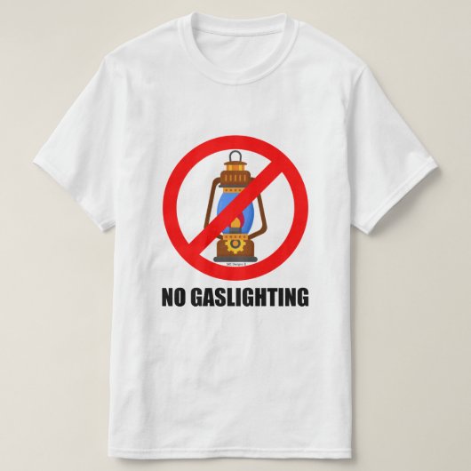 ガス灯なし Tシャツ (デザイン正面)