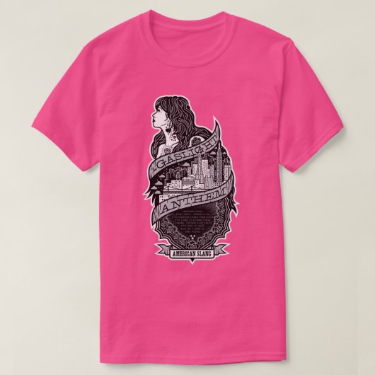 ガス灯の賛美歌アメリカンスラング Tシャツ (デザイン正面)