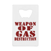 ガス破壊兵器 クレジットカード栓抜き (正面)