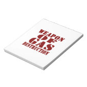 ガス破壊兵器 ノートパッド (回転)