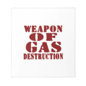 ガス破壊兵器 ノートパッド (正面)