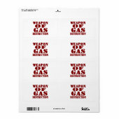 ガス破壊兵器 ラベル (フルシート)