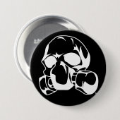 ガス 缶バッジ (正面&裏面)