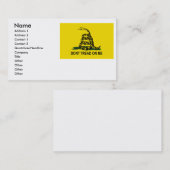 ガズデンの名刺 名刺 (正面/裏面)