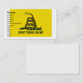 ガズデンの名刺、… 名刺 (正面/裏面)