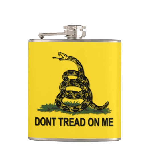 ガズデンの旗は私で踏みません フラスク (正面)