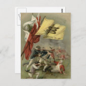 ガズデンの旗革命的な戦争のバンカーヒル ポストカード (正面/裏面)