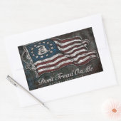 ガズデンの旗-自由か死 長方形シール (封筒)