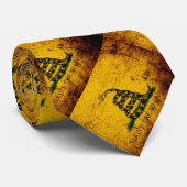 ガズデンの黒くグランジな旗 ネクタイ (ロール)