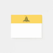 ガズデン国旗の愛国的歴史を私に踏み込むな ポストイット (正面)