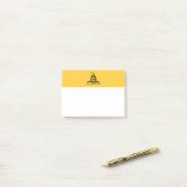 ガズデン国旗の愛国的歴史を私に踏み込むな ポストイット (デスク上)