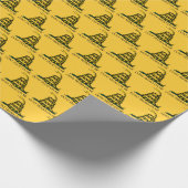 ガズデン国旗の愛国的歴史を私に踏み込むな ラッピングペーパー (角)