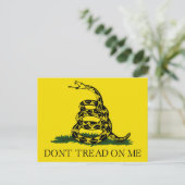 ガズデン国旗の茶のパーティー ポストカード (スタンド正面)